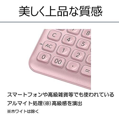 カシオ スタイリッシュ電卓 ライトピンク 12桁 ジャストタイプ JF-S200-PK-N