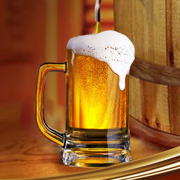 加厚啤酒杯帶把家用大號德國透明鋼化玻璃酒杯創意扎啤杯子酒杯
