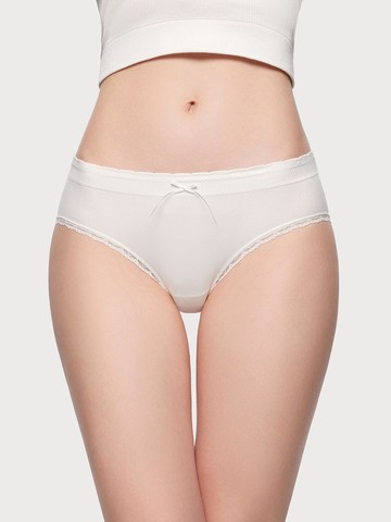 RUFFLES SOLID, 針織三角內褲