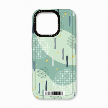 iPhone 16 Pro 殼 TRON IPhone 16 Pro 日系和風圓點落雨系列  載具 太空殼 透黑款 手機殼