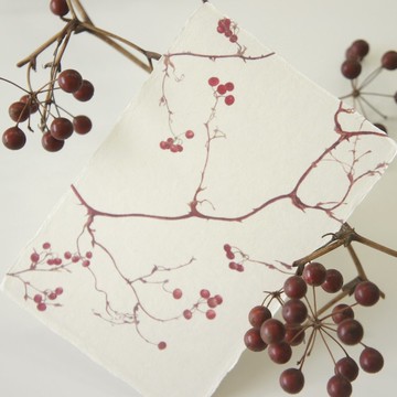 和紙明信片【山歸來】明信片 postcard 畫卡