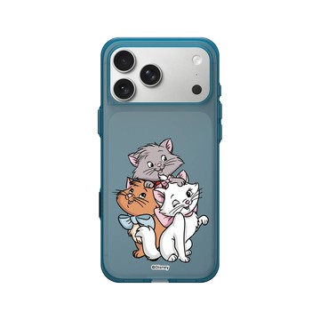 iPhone 17 Pro Max Clear (相機按鈕) 夜幕藍 - 迪士尼-經典系列 Disney Classics - 貓兒歷險記 - 三隻小貓