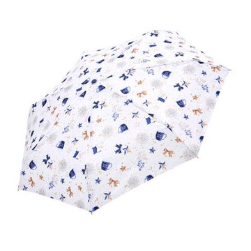 RAINSTORY Starry Life抗UV手開迷你口袋傘(白)
