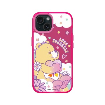 iPhone 15 Clear 粉漾桃 - Care Bears - Love Yourself