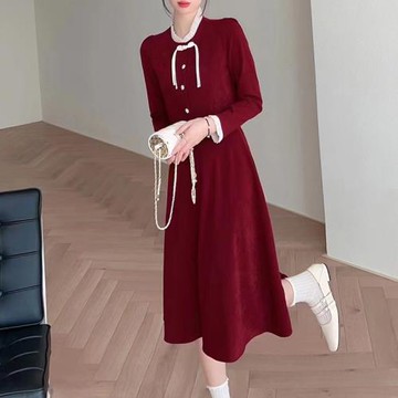甜美套裝裙高級感女2023年秋季新款半身裙減齡時尚兩件套連衣裙子