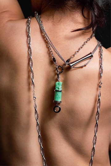 帝國守護獅翡翠項鍊