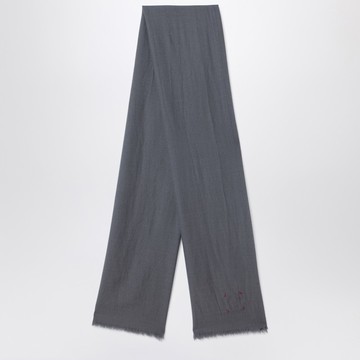 Grey wool scarf