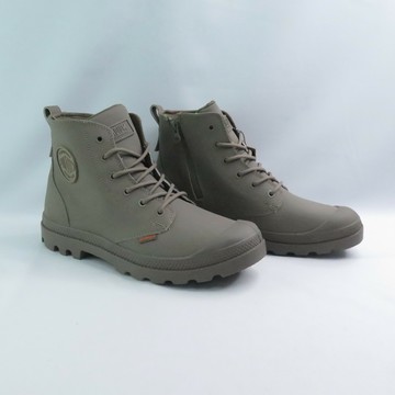 Palladium 74069212 PAMPA HI Z COATED WP+ 男女休閒鞋 防潑水 莫蘭迪質感 塵埃棕