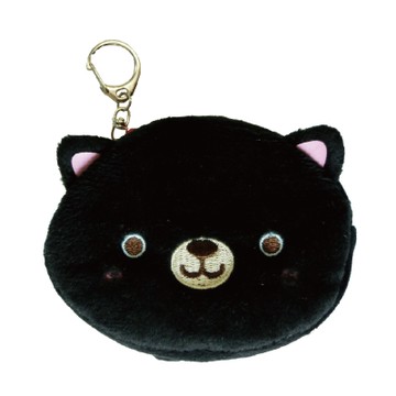 UNIQUE 動物樂園毛絨零錢包。小黑貓