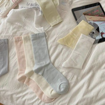 蠶絲襪 透氣薄款長筒襪 無骨襪 長襪 月子襪 女襪 小腿襪 涼感蠶絲襪 女襪 韓系襪子 襪子 超輕薄 棉襪