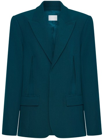 Dion Lee - V-wire cut-out blazer - women - Polyester/Wool - S - Green