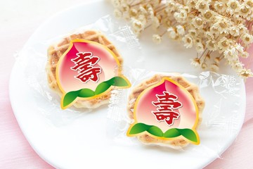 壽桃 神明祝壽 手燒煎餅 單包裝 小餅乾 點心 結緣品 神明祝壽