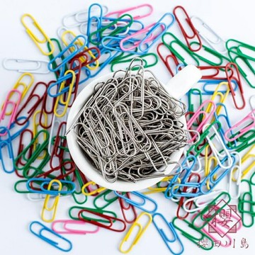 600枚 回形針曲別針辦公用品鍍鎳回型扣回行針可愛盒裝【櫻田川島】