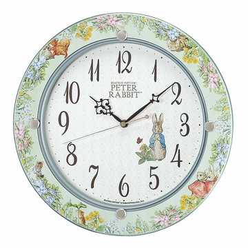 日本代購 SEIKO CL614M 彼得兔 時鐘 掛鐘 連續秒針 靜音 木框 PETER RABBIT 比得兔 繪本