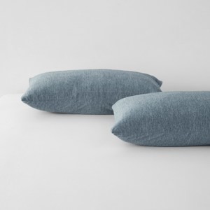 SNOW TOUCH 涼感保潔墊枕用2入 浪花藍