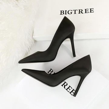 2024春季新款復古歐美性感夜店宴會超高跟鞋女鞋細跟淺口尖頭單鞋