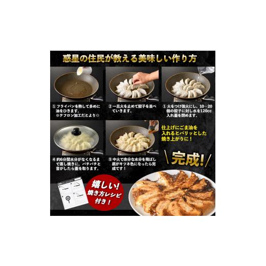 ふるさと納税 大阪府 箕面市 餃子の惑星のピリ辛れんこん餃子(合計72個)