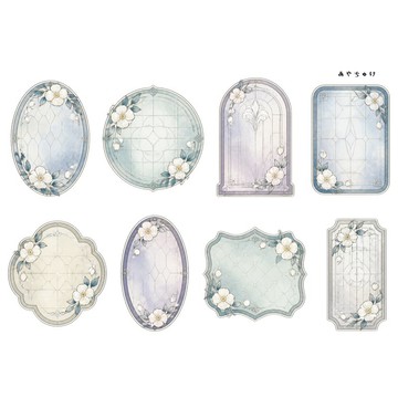 【9 月新品】20-149-0018 裁切紙 幻想復古浪漫喫茶店