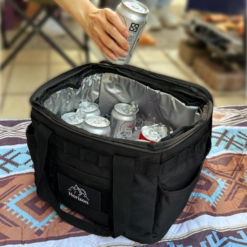 黑化戰術保冰保溫收納袋 20L (黑色/沙色) 沙漠黃(含防水內袋)