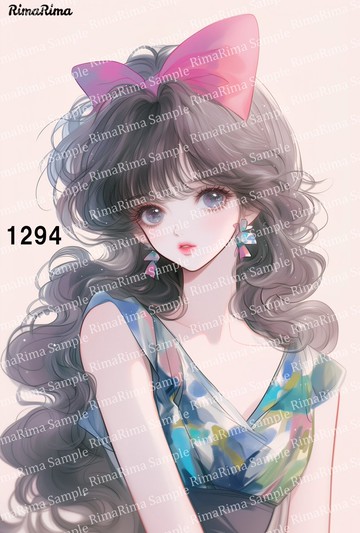 1294 原創貼紙 原創人物貼紙 貼紙 標籤 りまりま RimaRima