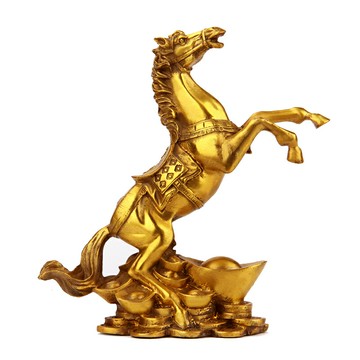 厚德居 馬擺件黃銅馬上發財生肖馬到成功