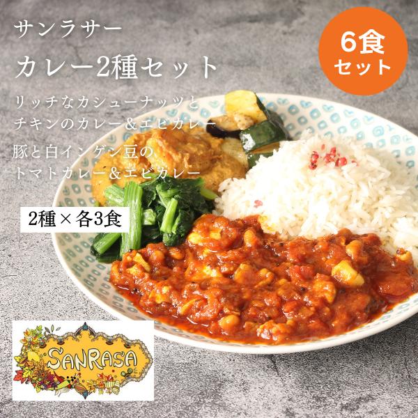 サンラサー　カレー2種セット　6食セット　冷凍カレー