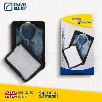 【Travel Blue 藍旅】Clothes Organiser 衣物整理袋(大小各1/組)-2色任選