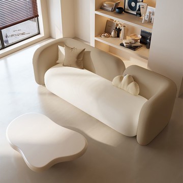 公司貨免運 可開發票 網紅沙發小戶型服裝店美容院影樓休息區接待洽談奶油風民宿貓抓皮 快速出貨