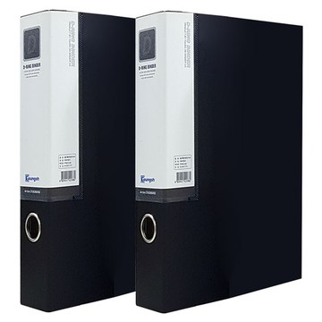 Youngoh 裱褙板D型環活頁夾 3cm  黑色的  2個