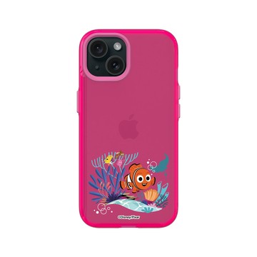 iPhone 15 Clear 粉漾桃 - 迪士尼-皮克斯 PIXAR - 海底總動員 - 尼莫