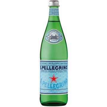 S.Pellegrino聖沛黎洛天然氣泡礦泉水1000ml(玻璃瓶)