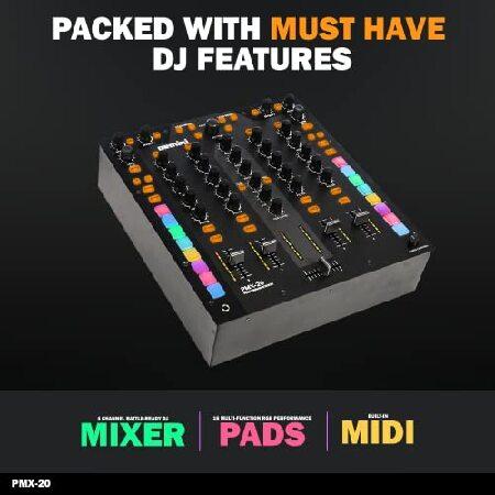 Gemini PMX-20 Channel Digital DJ Performance Mixer Black