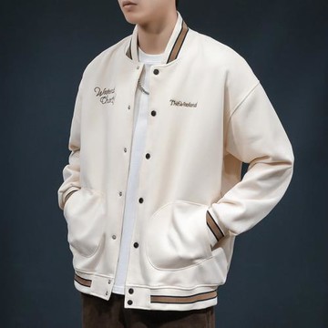 棒球服美式高街男潮牌春秋季寬松大學生夾克男生情侶刺繡休閑外套