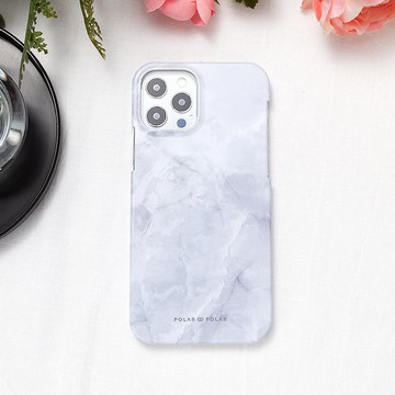 iPhone / Samsung 灰色雲石紋 經典優雅 半包硬殼 手機殼【客製】