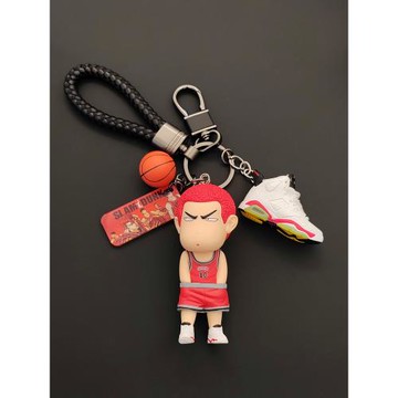灌籃高手鑰匙扣男櫻木花道車鑰匙鏈掛件可愛創意包包掛飾手辦公仔