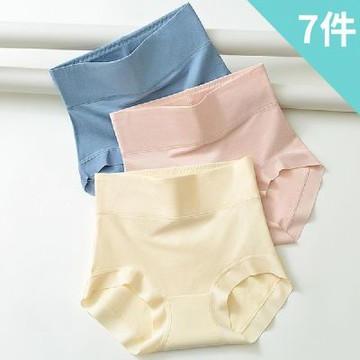 【enac 依奈川】超彈力包覆高腰內褲/無痕內褲/女內褲(超值7件組-顏色隨機)