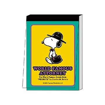 sun-star史努比迷你便條紙/世界知名律師/2款x50頁/共100頁/本