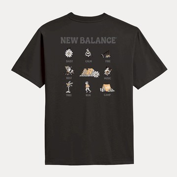 【NEW BALANCE】NB BOY 短T 短袖 黑 戶外塗鴉 MT61Z8V9BK