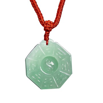 財旺神佑 八卦玉珮  1入  玉