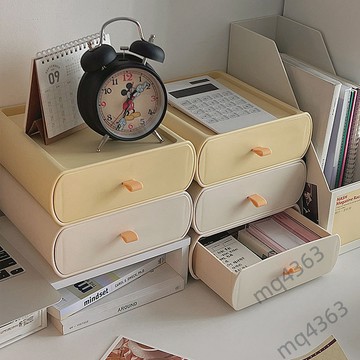 【宅鋪嚴選】ins桌面收納盒學生手賬整理箱化妝品櫃宿舍辦公文具抽屜式置物架
