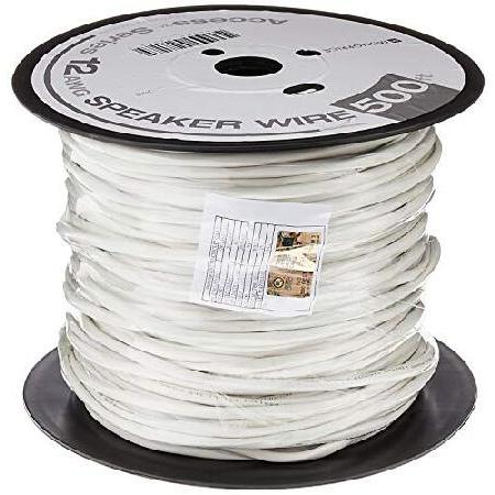 Monoprice Monoprice Access Series 12AWG CL2 Rated 2-Conductor Speaker Wire, 500ft, White