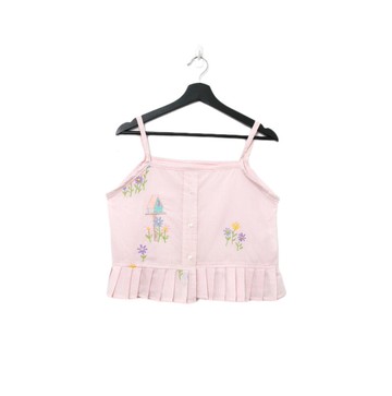 Back to Green-再製刺繡背心 彩色 小雛菊 sv-24/vintage vest