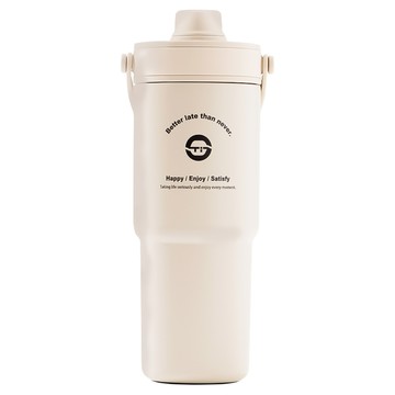 REuN 瑞恩 陶瓷提把杯  淺奶咖  1個  735ml