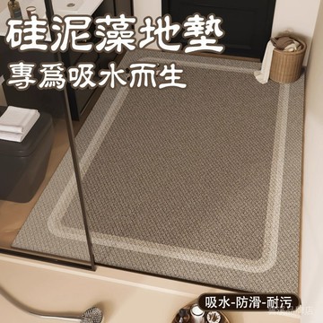 🔥硅泥藻地墊 防水地墊 門墊 防污地墊 吸水地墊 廁所地墊 硅藻土地墊 防滑腳墊 衛生間地墊 浴室地墊 地毯地墊 快熟