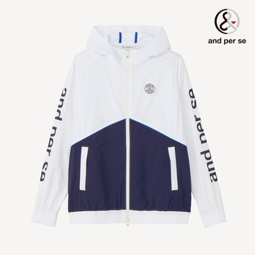 【and per se】男款防潑水設計靈活舒適白色外套 DGW61106