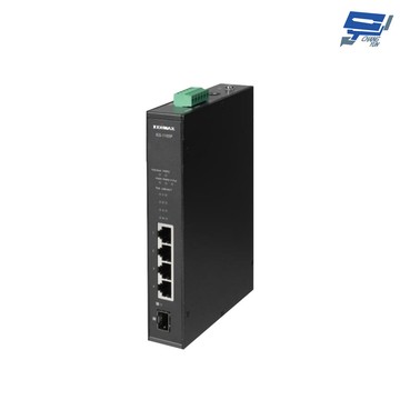 昌運監視器 edimax 訊舟 igs-1105p 5埠 工業用寬溫長距離poe+ 網路交換器