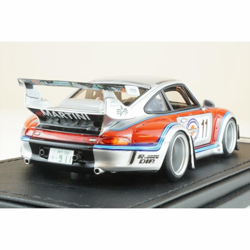 イグニッションモデル 1/43 RWB 993 シルバー/レッド(マルティニ