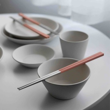 台灣製不鏽鋼筷一雙入 蜜糖橘 (長款24.2cm)