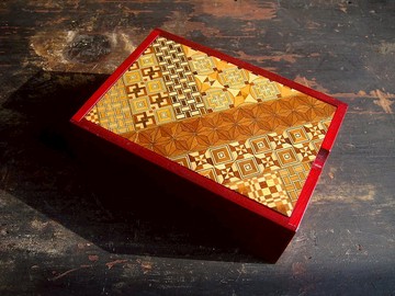 【老時光 OLD-TIME】早期二手日本寄木細工珠寶盒