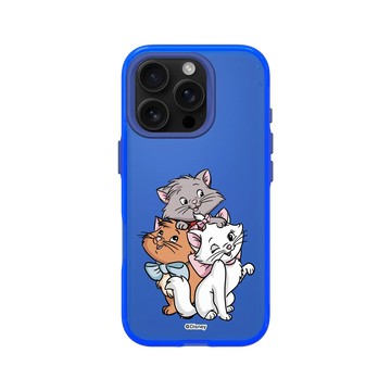 iPhone 16 Pro Clear 激光藍 - 迪士尼-經典系列 Disney Classics - 貓兒歷險記 - 三隻小貓